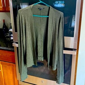 BANANA REPUBLIC Cardigan Olive Green Sweater - Size L